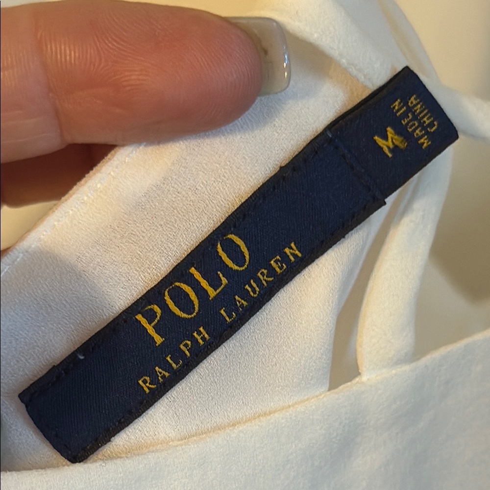 Polo by Ralph Lauren Asymmetrical White Camisole - Picture 8 of 8